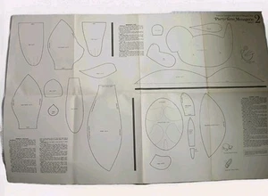 Vintage 1976 Animal Plush Sewing Patterns From Woman's Day Magazine Sheet 2 Only - Picture 1 of 14