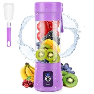 Portable Blender, Personal Mini Juice, USB Rchargeable Juicer Cup with Six Bl... - Picture 1 of 9