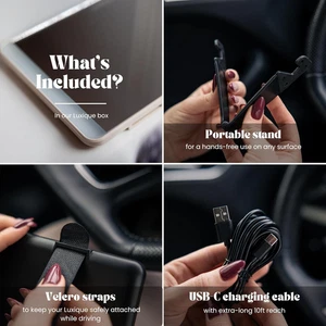 Sun Visor Vanity Mirror Makeup Led Rechargeable 3 Dimmable Light Modes Portable - Picture 1 of 12