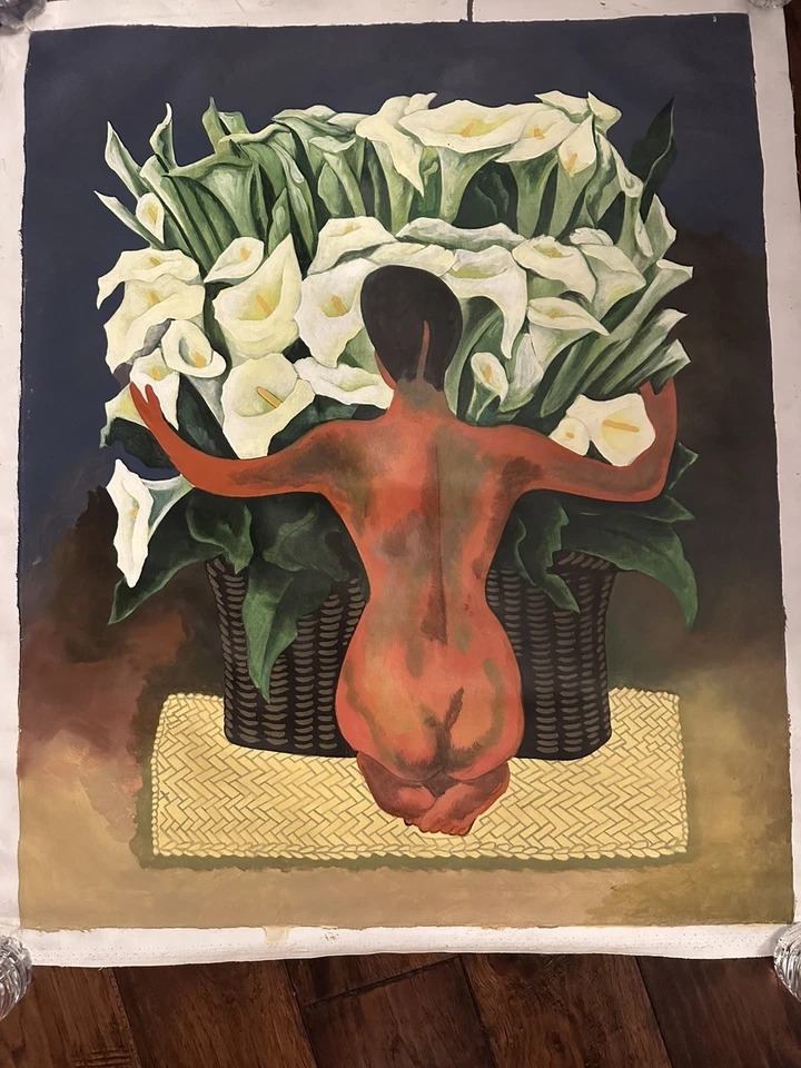 Pintura estilo Diego Rivera 36”x30” óleo sobre lienzo Foto 1 de 1