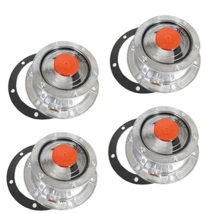 Confezione 4 Coprimozzo COPPIA 3434009 Tappo Mozzo Alluminio per Assale Rimorchio (Sostituisce S.A3 - Foto 1 di 8