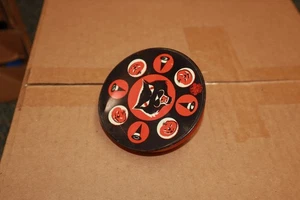 De colección EE. UU. Juguete de Metal Lata Litografía Halloween Ruido Gato Negro Bruja Sombrero Jack O - Imagen 1 de 14