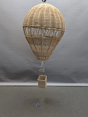 Globo de aire caliente tejido de ratán natural Upkoch decoración/habitación infantil/sala de artesanía Foto 1 de 4