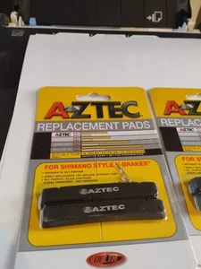 4 Aztec brake pads - for Shimano V-brakes Fast Free Shipping - Picture 1 of 6