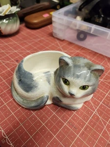 Porzellan Katze Blumentopf - Bild 1 von 3