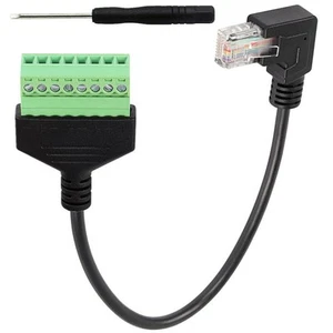 For RJ45 to Screw Terminal Block Adapter Compatible with Various Devices - Photo 1/24