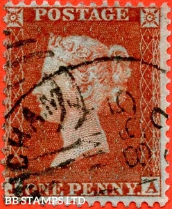 SG. 22. C2 (1). " JA ". 1d Red - Brown. Plate 202. A fine " 11th May 1855 B75358 - Picture 1 of 1