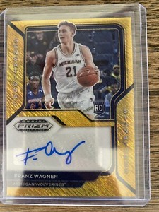 FRANZ WAGNER 2021 Draft Picks Rookie Prizm FOTL GOLD Shimmer AUTO 1/10