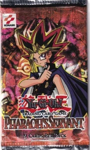 Yu-Gi-Oh -1996-Pharaoh's Servant- 9 Card Set Factory Sealed Pack - - Picture 1 of 2