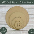 MDF Basteln Blanko Knopfform, Holz Bastelformen zum Malen Zum Selbermachen Deko Basteln