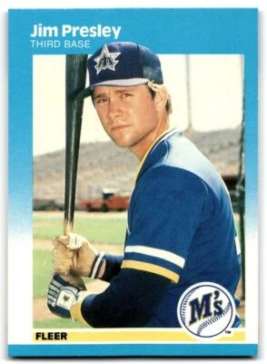 1987 Fleer Jim Presley Seattle Mariners #594 - Image 1 of 2