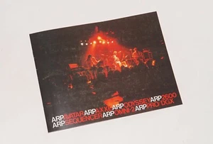 Arp Avatar Axxe Odyssey 2600 Sequencer Omni-2 Pro/DGX Pro Brochure Booklet Copy - Picture 1 of 5