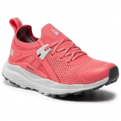 The North Face Women's VECTIV Hypnum Trail Shoe (Size 5.5) Fiesta Red / Tin Grey - Image 1 of 4