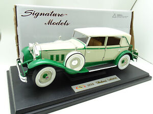 Signature Models 1/18 - Packard Lebaron 1930 Green And White