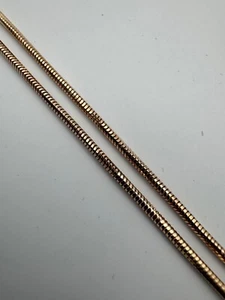 Chain Snake Gold 585 14K Authentic Ukraine Product Symbol Elegant 3.95g 18.5inhc - Picture 1 of 10