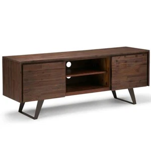 Lowry Solid Acacia Wood 63 in Wide TV Media Stand & For TVs up to 70 inches - Picture 1 of 9