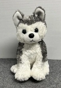Ty Slush Husky Dog Puppy 10" Plush White Gray Malamute - Picture 1 of 5