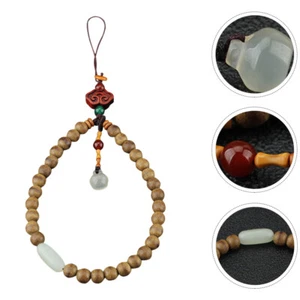 Agarwood Mobile Phone Chain Miss Cellphone Hanging Ropes Lanyard - Photo 1/12