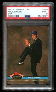 1991 Stadium Club #200 Nolan Ryan PSA 9 Mint Tux HOF~(KS)
