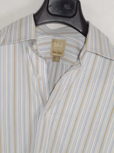 Ike Behar Gold Label for Neiman Marcus French Cuff Stripe Dress Shirt Sz. 15.5 L - Picture 1 of 3