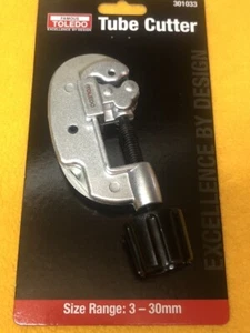 Toledo 301033 Cortador de Tubo para Aluminio Acero Latón Tubo 3-30mm - Imagen 1 de 2