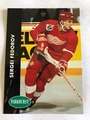 1991 Pro Set Parkhurst Sergei Fedorov #38 Red Wings - Image 1 of 2