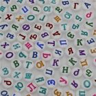 100Pcs Russian Letter Square Beads Acrylic Alphabet Loose Bead Jewelry Making Ac