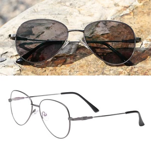 Retro Photochromic Grey Reading Glasses Transition Sunglasses Reader +0.00~+4.00 - Picture 1 of 30