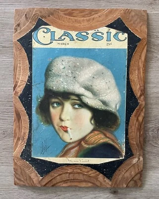 Motion Picture Classic March 1925 Marie Prevost By Ehler Dahl 16”x12” Wall Decor - Image 1 of 4