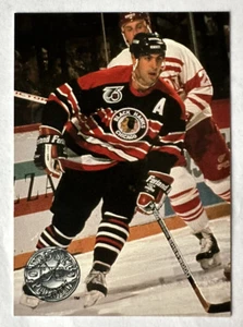 Chris Chelios 1991 NHL Pro Set Platinum #25 Blackhawks, Excellent Condition - Picture 1 of 2