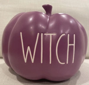 Rae Dunn 2021 Purple Halloween Pumpkin โWITCHโ Medium NEW! HTF! ๐๐๐ - Picture 1 of 2