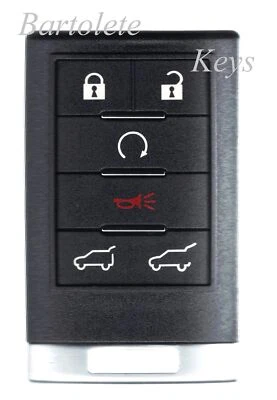 Keyless Entry Remote Car Key Fob Fits 2011 2012 2013 2014 Cadillac Escalade Foto 1 de 4