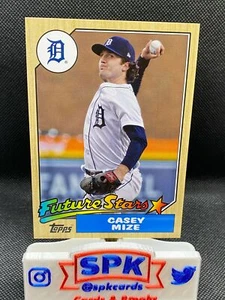 CASEY MIZE 2022 TOPPS SERIE 1 OVERSIZE 1987 SCATOLA TOPPER TIGRI - Foto 1 di 1