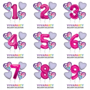My-Little-Pony Party Zubehör Ballon Blumenstrauß Auswahl von 1 bis 9 Jahren - Bild 1 von 10