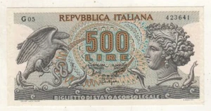 ITALIA REPUBBLICA 500 LIRE ARETUSA 1966 qFDS aUNC #BANC49 - Imagen 1 de 2