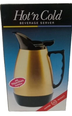 Hot'n Cold Beverage Server Gold & Black 32oz - Image 1 of 3