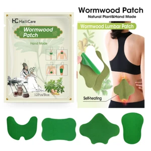 12x Wormwood Sticker Neck Waist Joint Pain Patch Foot Patch Herbal Extract Fever - Picture 1 of 16