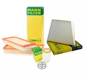 Mann Oil Air Carbon Cabin Filter Service Kit For Mercedes-Benz C216 W211 - Picture 1 of 1