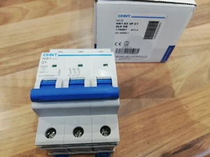 Chint NB1-63 3P 63 Series Miniature Circuit Breaker, 3 Pole, C1 179697 (113) - Picture 1 of 2