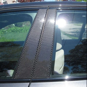 6pcs Carbon Fiber Pillar Post Cover For Mercedes-Benz E250/E300/E350/E400 10-16 - Picture 1 of 16