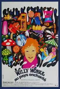 Póster de la película Willy Wonka & the Chocolate Factory (1971) FR (B) Gene Wilder 27x40 - Imagen 1 de 6