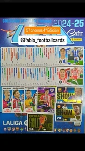 LOTE COMPLETO CUARTA EDICIÓN LIGA ESTE 2024-25 PANINI 57 NUEVOS CROMOS MBAPPÉ - Bild 1 von 1