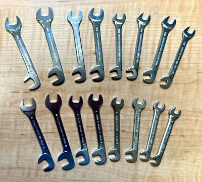 NUEVO Juego de llaves de encendido finas de extremo abierto Craftsman 16 piezas SAE & METRIC - Envío gratuito Foto 1 de 4