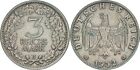 3 Reichsmark 1932 J patina vz+ J. 349