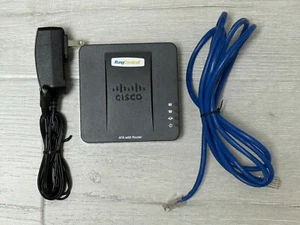 Cisco SPA122 ATA 2-portowy telefon VoIP Ethernet Router i zasilacz - Zdjęcie 1 z 3