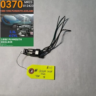 ⭐⭐OEM 1989-1995 PLYMOUTH ACCLAIM SENSOR DE OXÍGENO CONECTOR HEMBRA⭐⭐ Foto 1 de 2