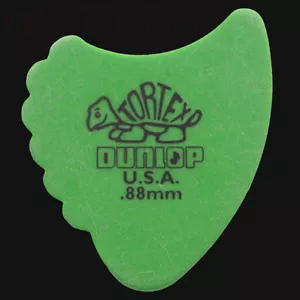 Dunlop Tortex Flosse/Flossen grün 0,88 mm Gitarrenplektren - 6 10 12 20 24 36 - Bild 1 von 1