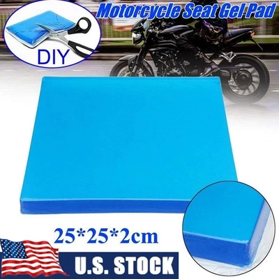 25x25x2cm Motorcycle Seat Gel Pad Shock Absorption Mat Comfortable Cushion - Image 1 of 4