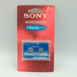 1998 Vintage Sony Micro Cassette Head Cleaning Tape NEW Old Stock - Bild 1 von 5