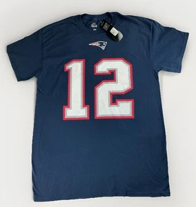Camiseta majestuosa mediana de los New England Patriots Tom Brady #12 para hombre - Imagen 1 de 6